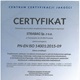 Certyfikat systemu zarządzania środowiskiem ISO 14001